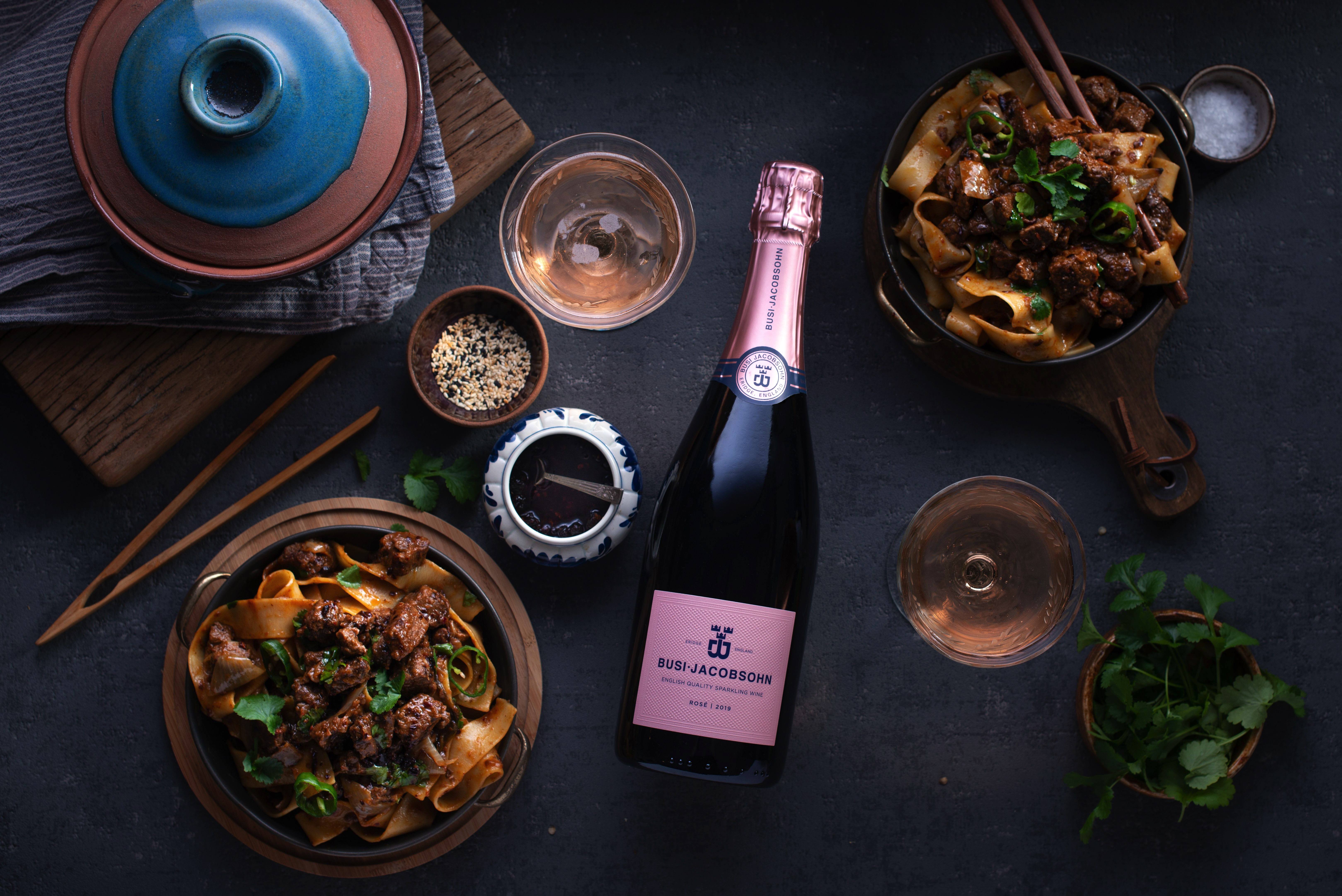 Rose' Sparkling Wine Food Pairing Busi Jacobsohn